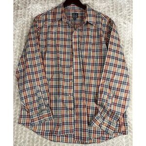 Jos. A. Bank Plaid‎ Button Down Traveler's Collection Tailored Fit XL